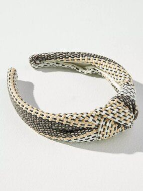 Anthropologie Raffia Twist Headband